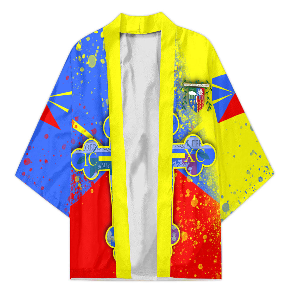 Reunion Kimono Flag & Coat Of Arms Orthodox Style