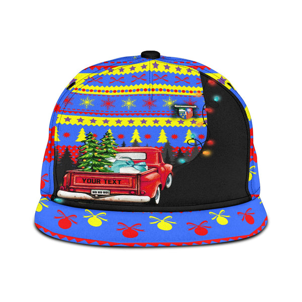 Reunion Snapback Hat Coat Of Arms Christmas Style