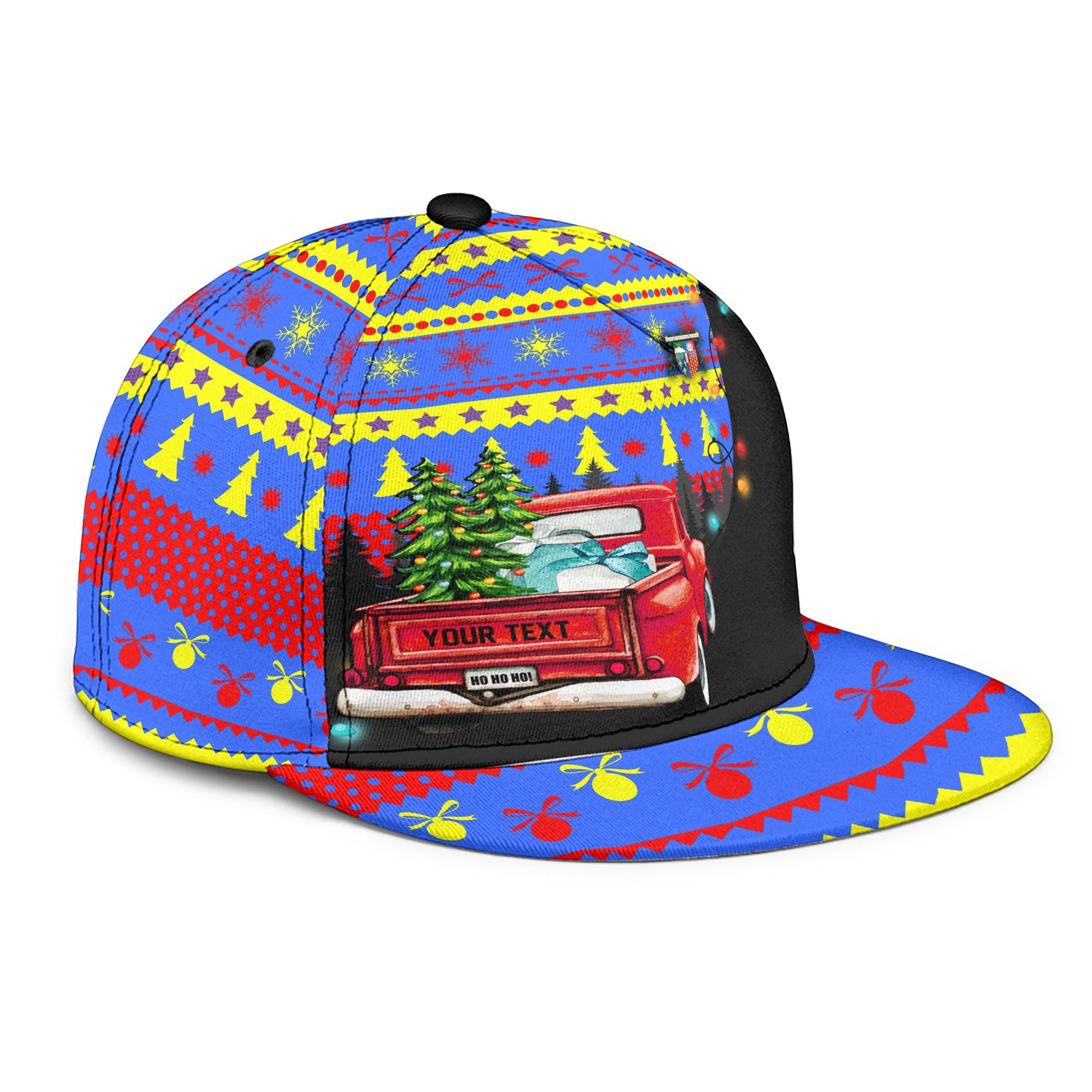 Reunion Snapback Hat Coat Of Arms Christmas Style