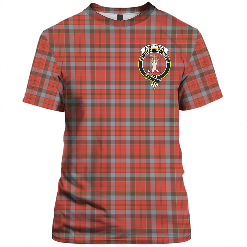 Robertson Weathered Tartan Classic Crest T-Shirt