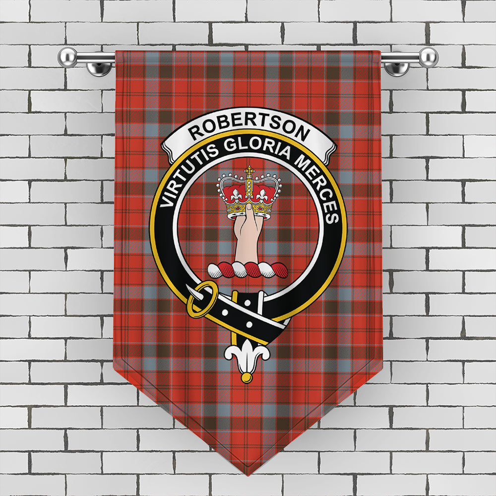 Robertson Weathered Tartan Classic Crest Gonfalon