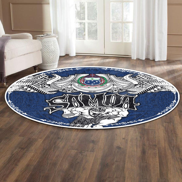 Samoa Warrior Round Carpet