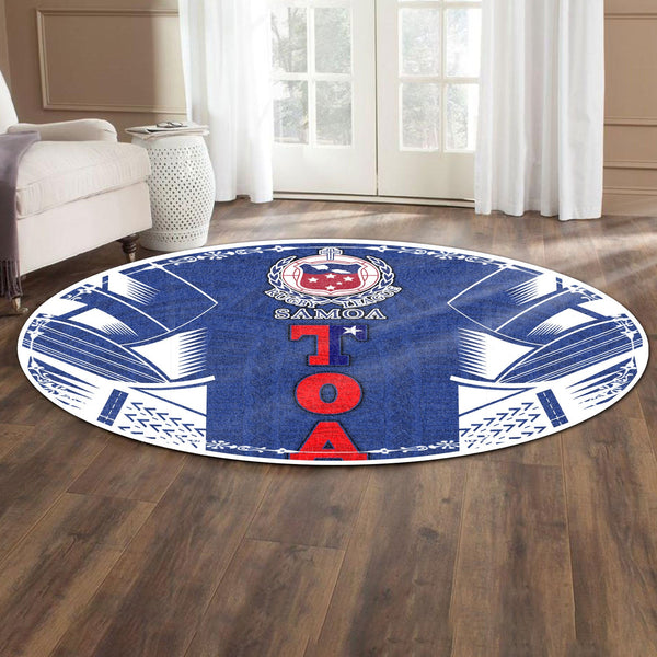 TOA Samoa Rugby Round Carpet