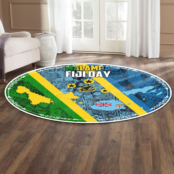 Malampa Fiji Day Round Carpet