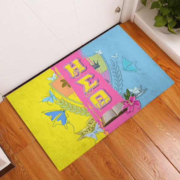 Sorority Door Mat - Eta Sigma Theta Door Mat Crest Style