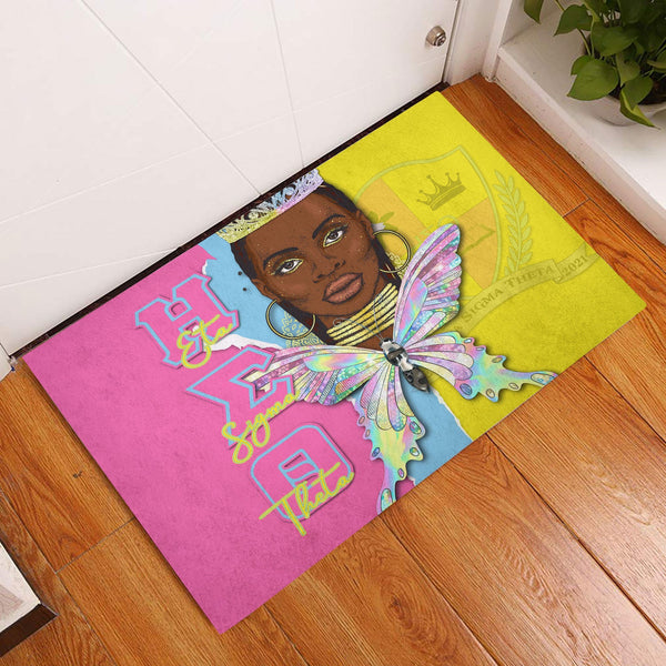 Sorority Door Mat - Eta Sigma Theta Door Mat Queen Style