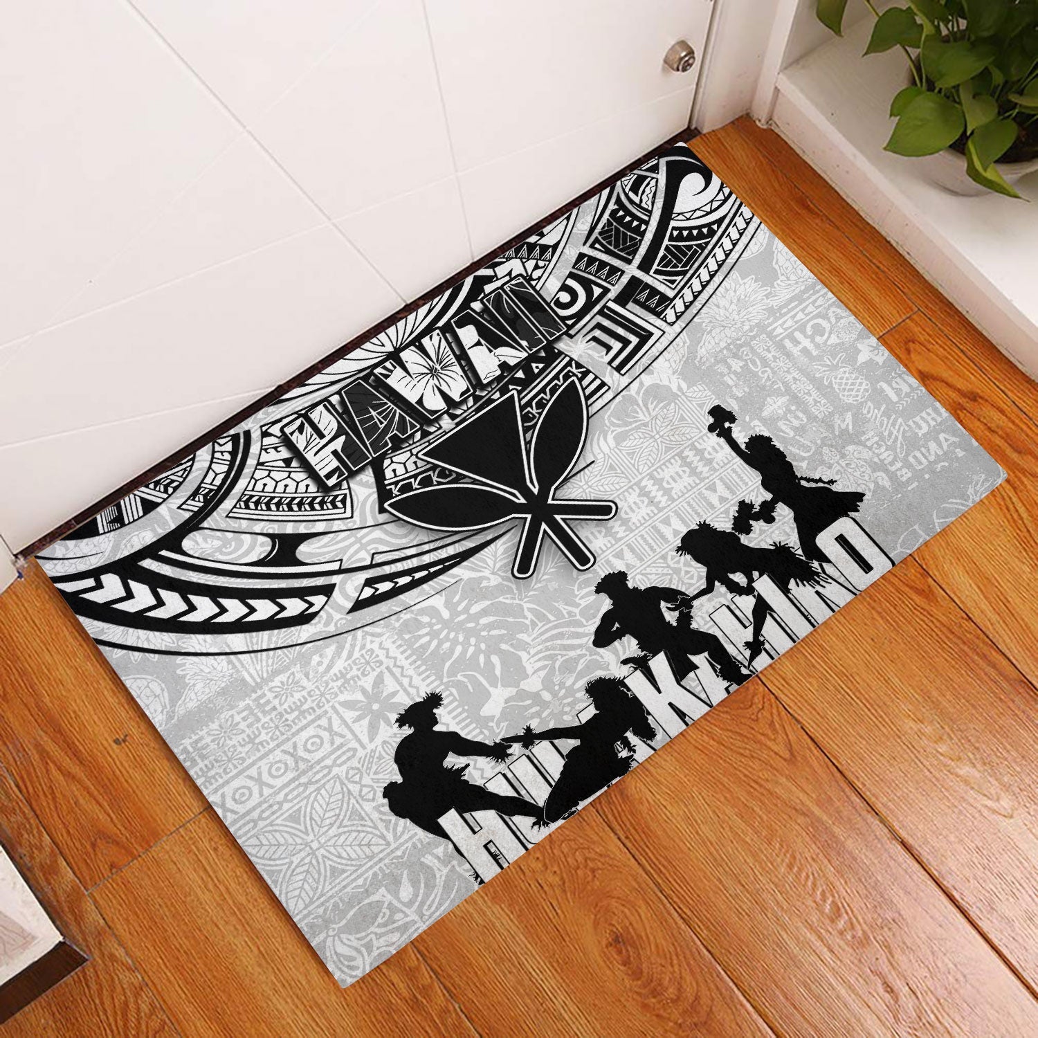 Hawaiian Hula Kahiko Door Mat