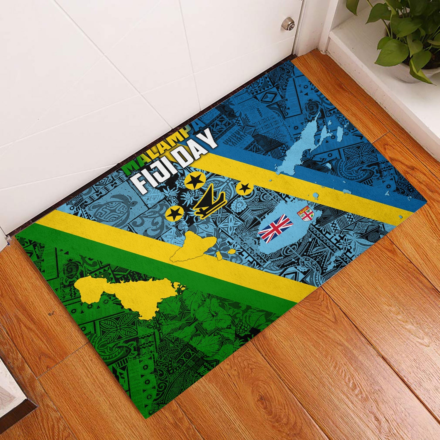 Malampa Fiji Day Door Mat