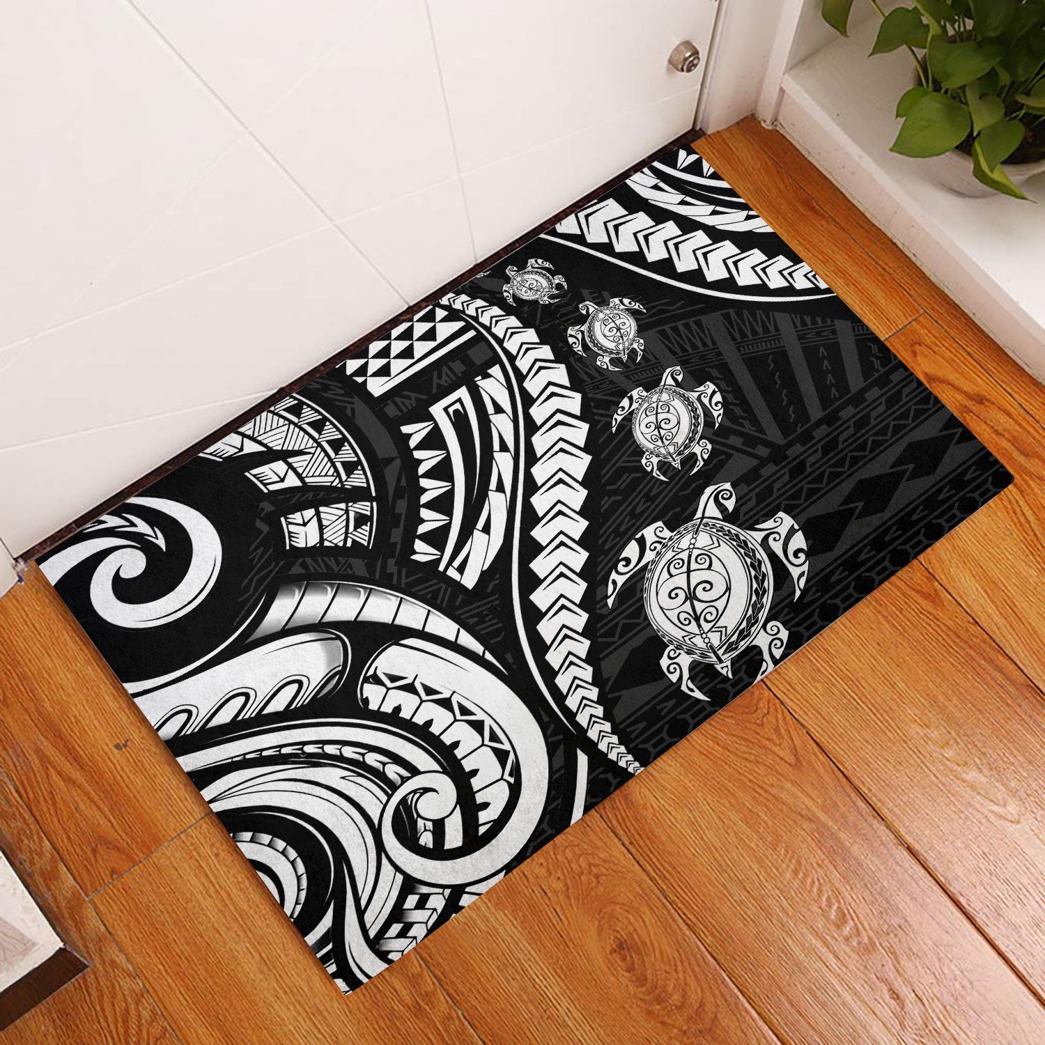 Seal Of American Samoa Door Mat Turtle Style