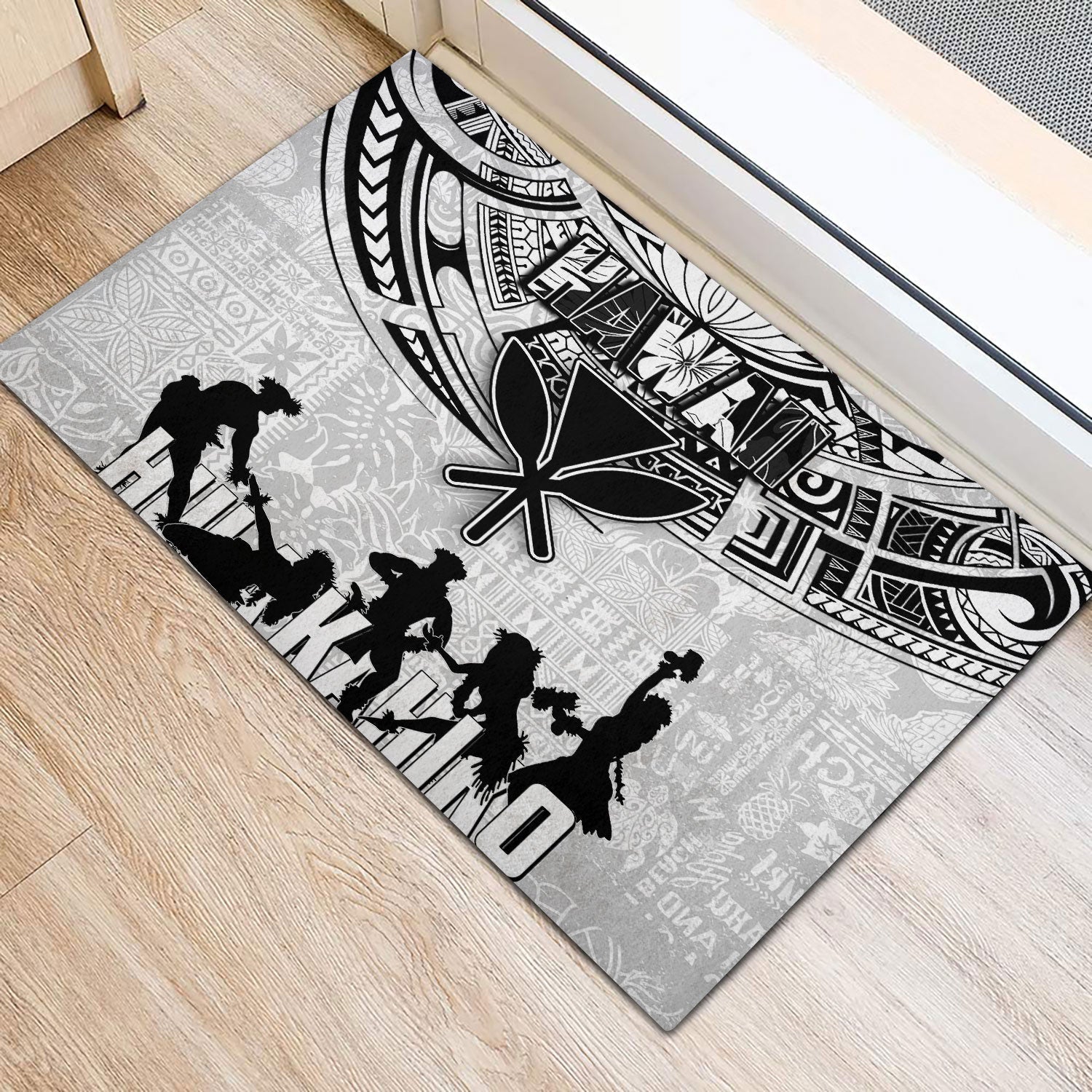 Hawaiian Hula Kahiko Door Mat