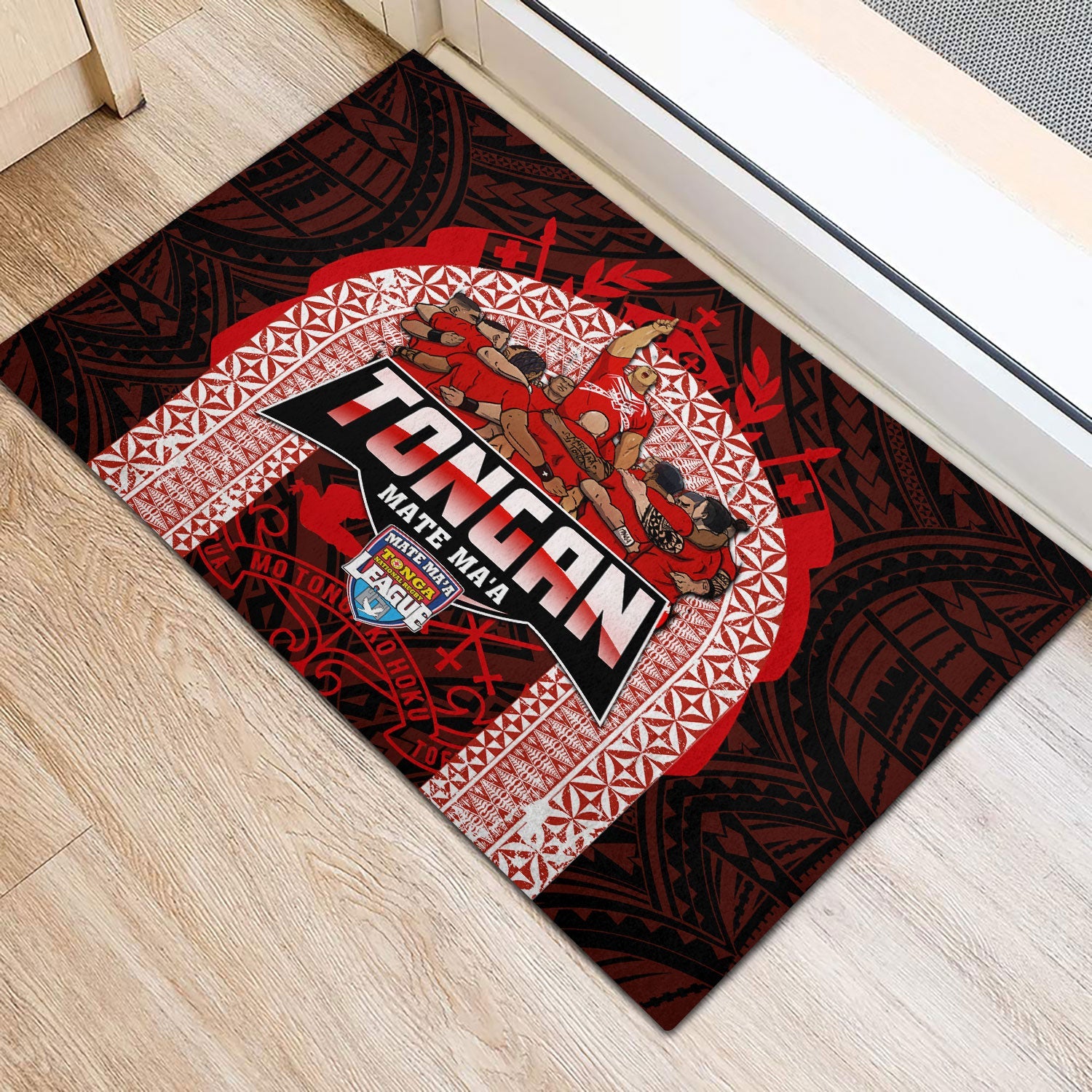 Tonga Mate Ma'a Rugby League Door Mat