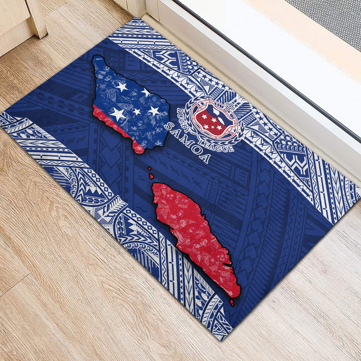 Samoa TOA Rugby Door Mat Map Style