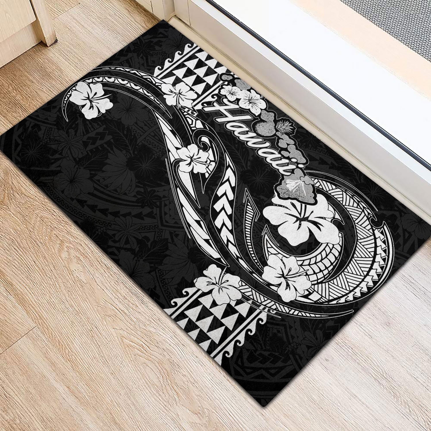 Hawaii Seal Door Mat Turtle & Map Style