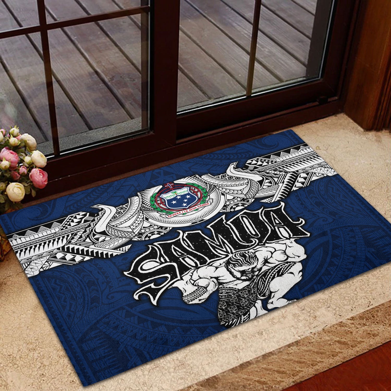 Samoa Warrior Door Mat