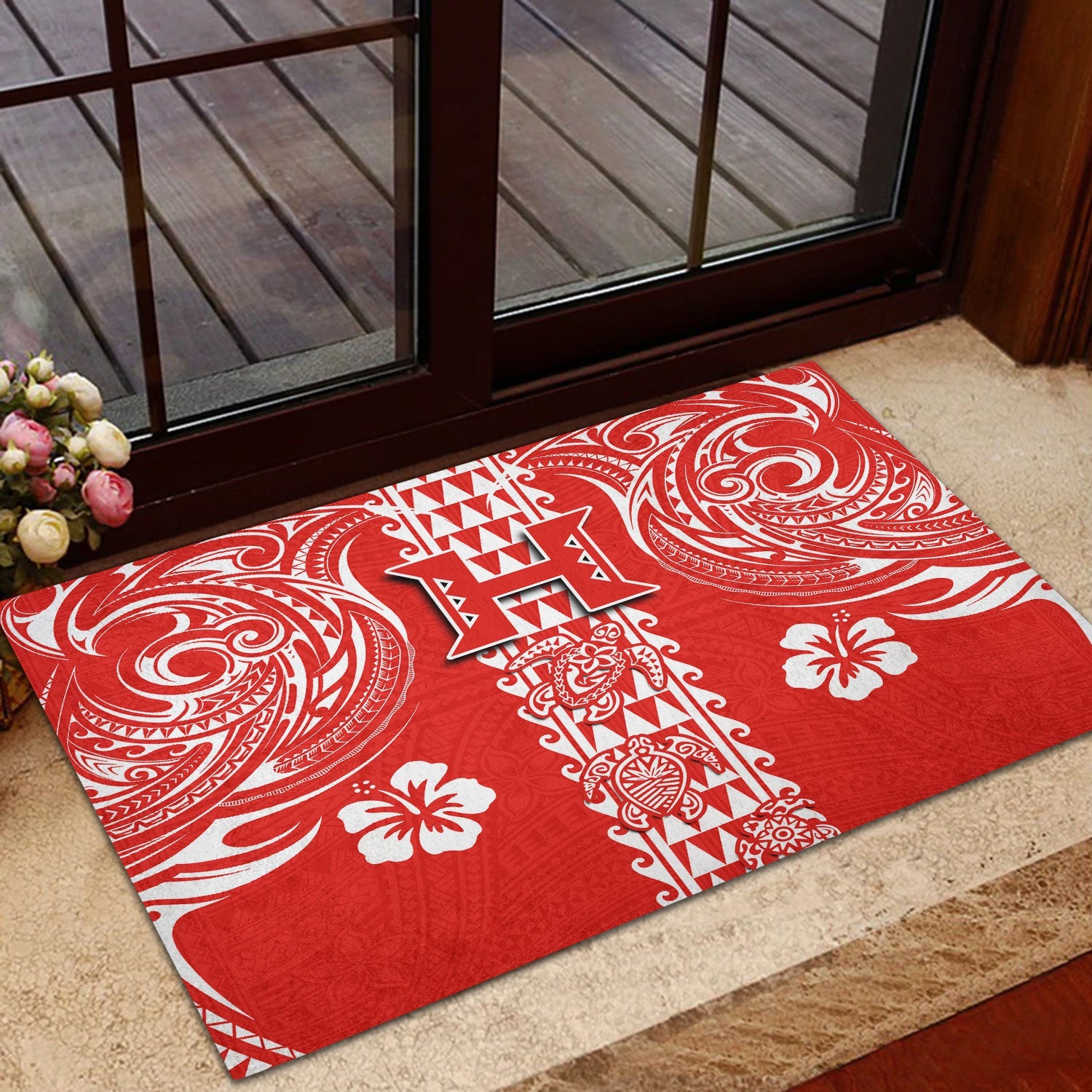 Hilo Hawaii Seal Door Mat Turtle Style