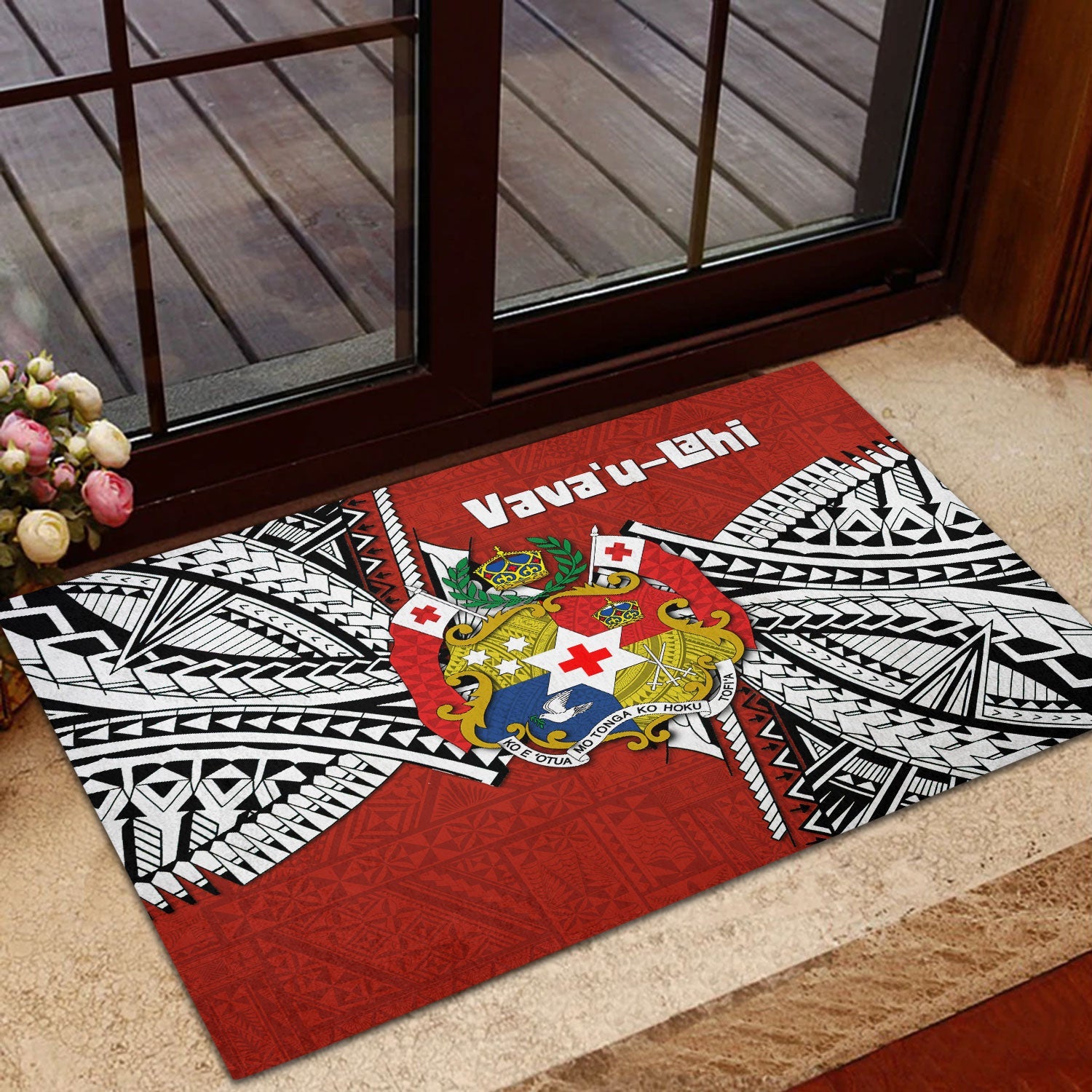 Tonga Vava'u Lahi Coat Of Arms Door Mat