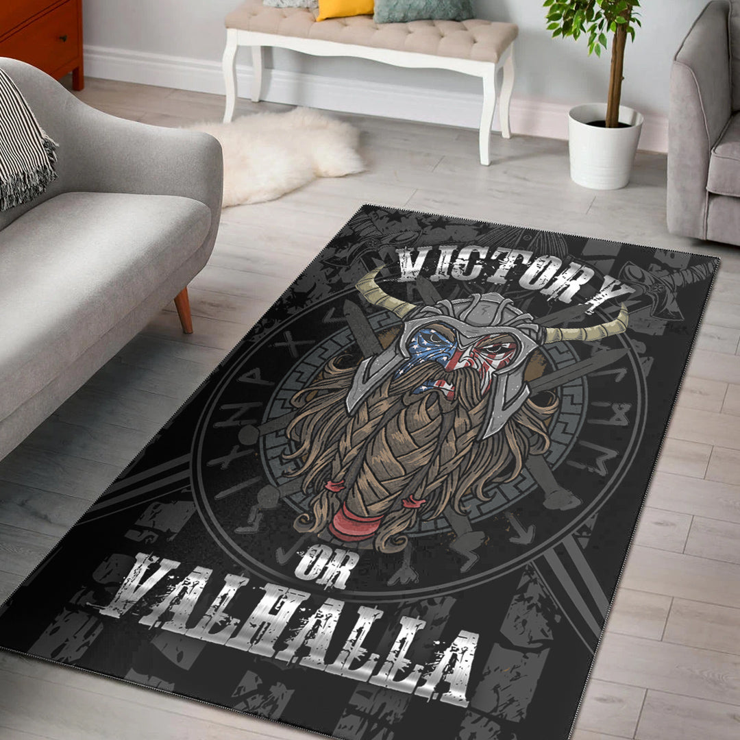 Viking Area Rug Victory or Valhalla