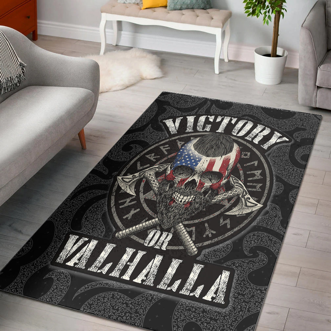 Viking Area Rug Victory or Valhalla Special Version