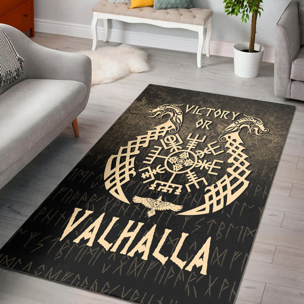 Viking Area Rug Victory or Valhalla Gold Version