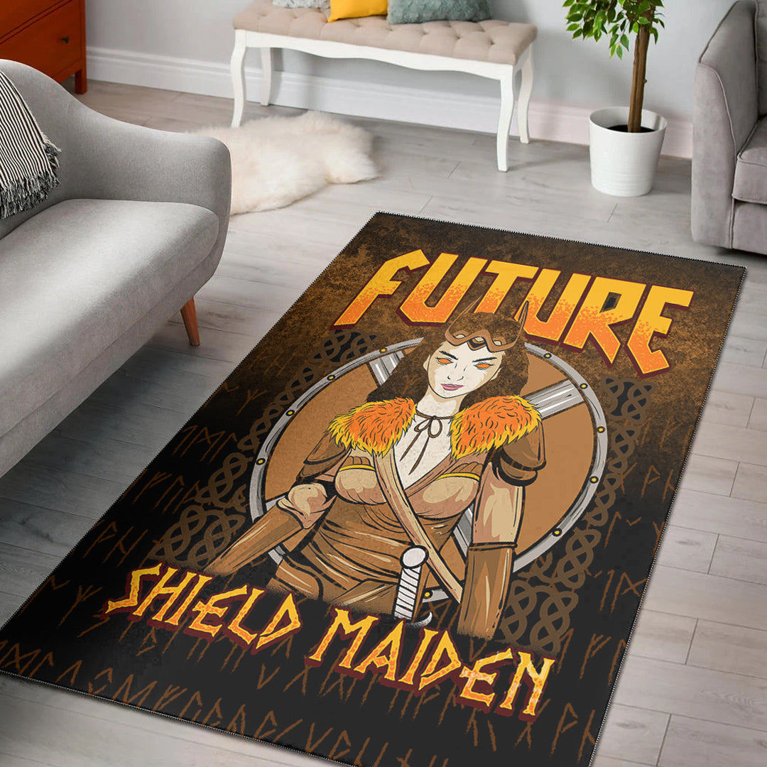 Viking Area Rug Future Shield Maiden Ver01