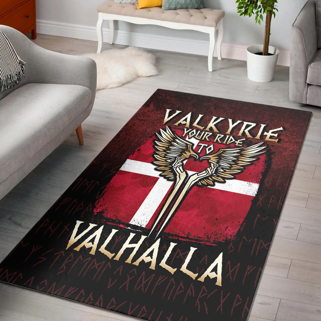 Viking Area Rug Valkyrie Your Ride to Valhalla Austria