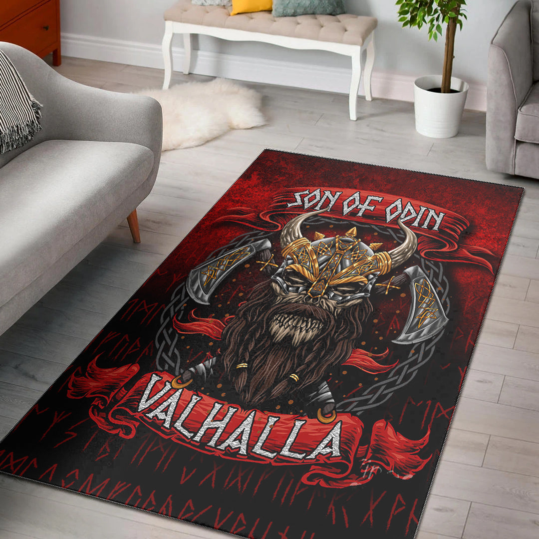 Viking Area Rug Son of Odin Valhalla