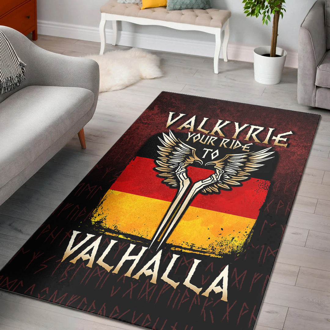 Viking Area Rug Valkyrie Your Ride to Valhalla Germany