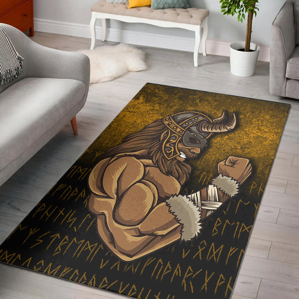 Viking Area Rug Viking Warrior Muscles Power