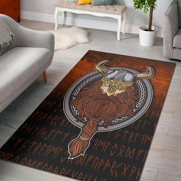 Viking Area Rug Viking Warrior Odin Valhalla