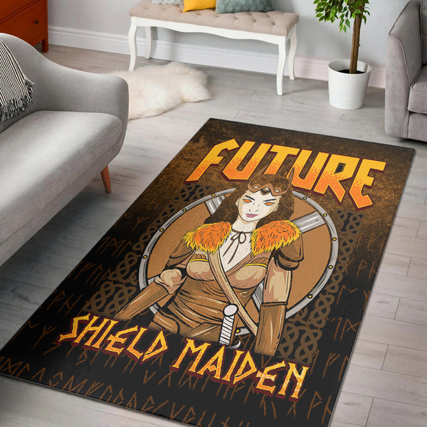 Viking Area Rug Shield Maiden Ver04