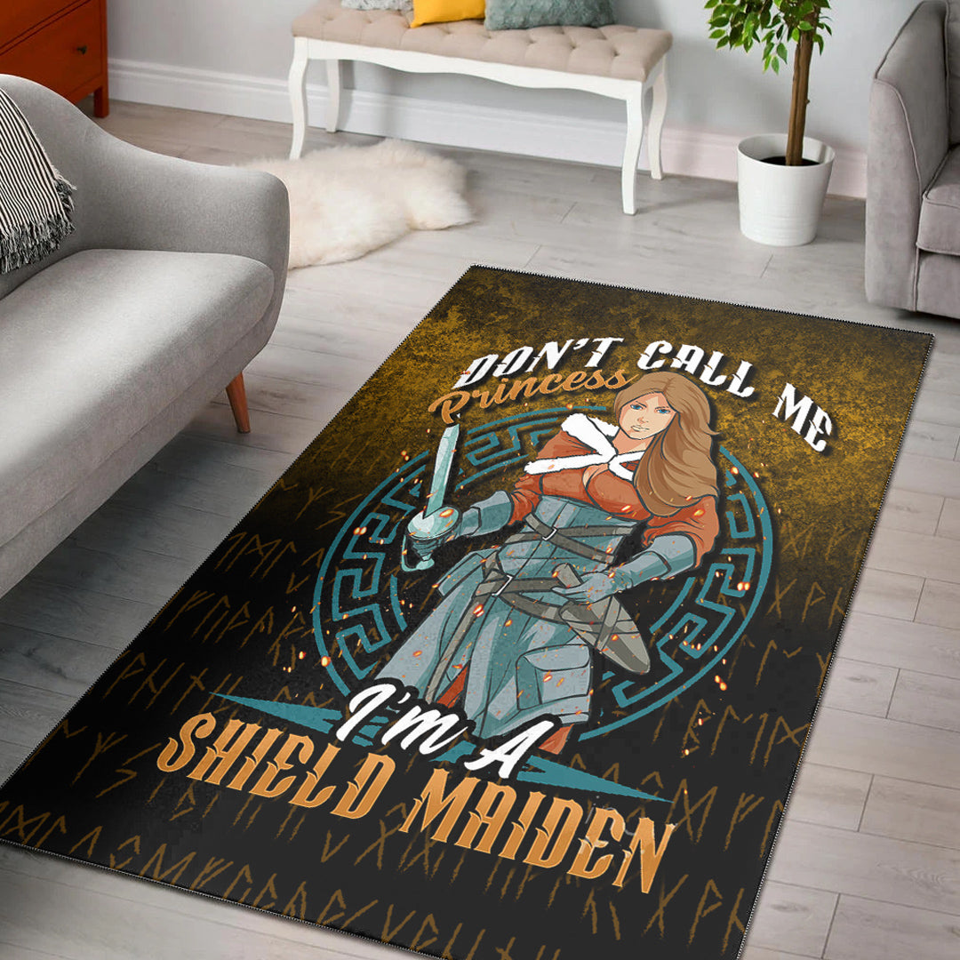 Viking Area Rug I’m A Shield Maiden