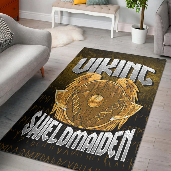 Viking Area Rug Shield Maiden Ver02