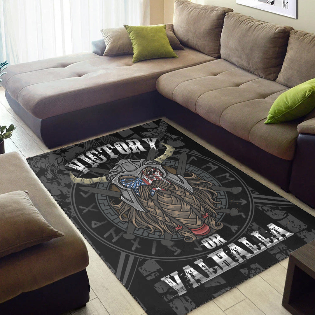 Viking Area Rug Victory or Valhalla