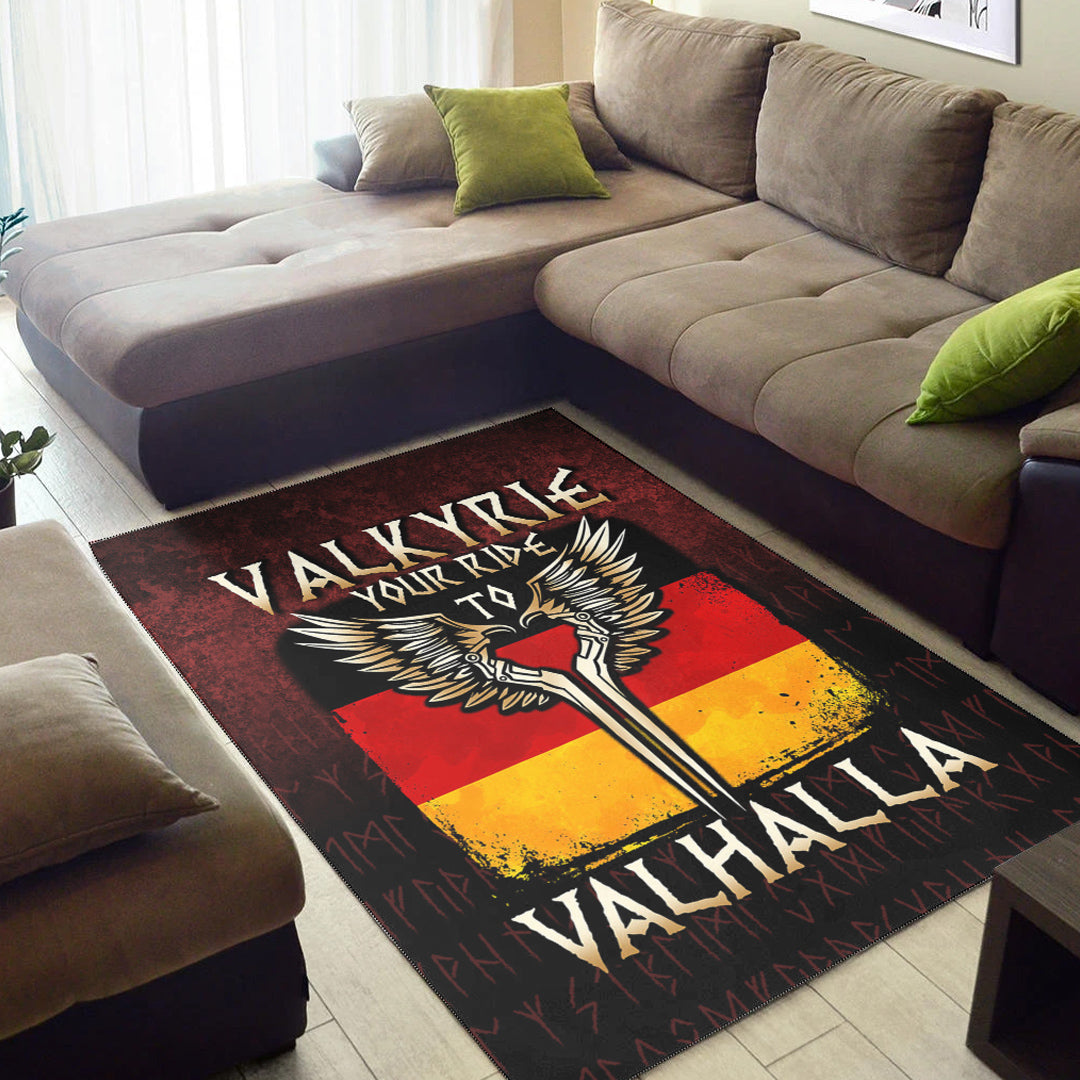 Viking Area Rug Valkyrie Your Ride to Valhalla Germany