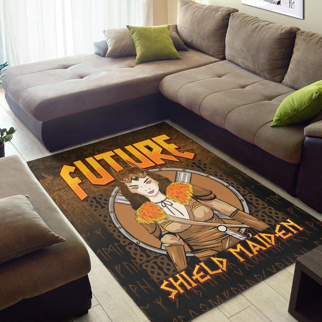 Viking Area Rug Future Shield Maiden Ver01