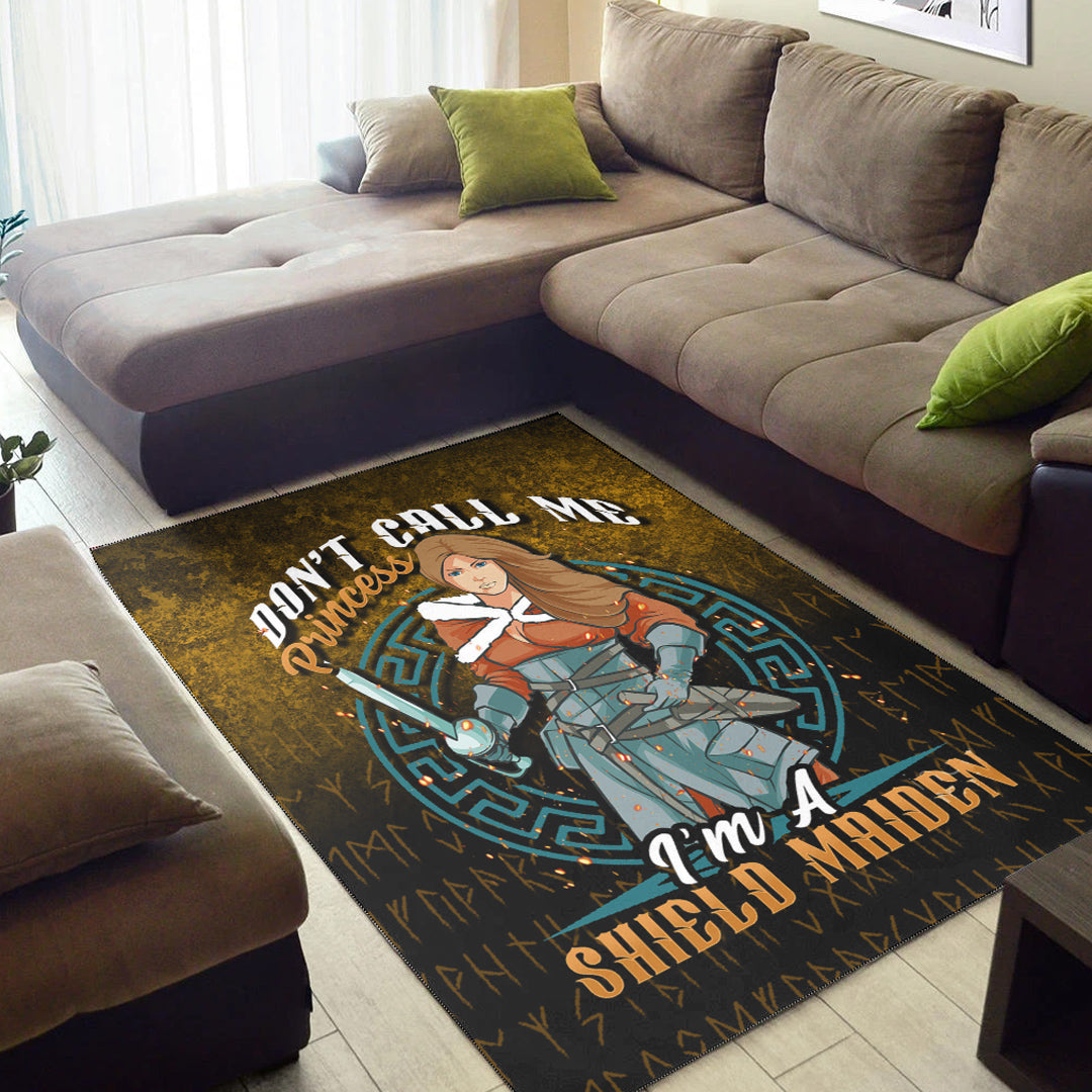 Viking Area Rug I’m A Shield Maiden