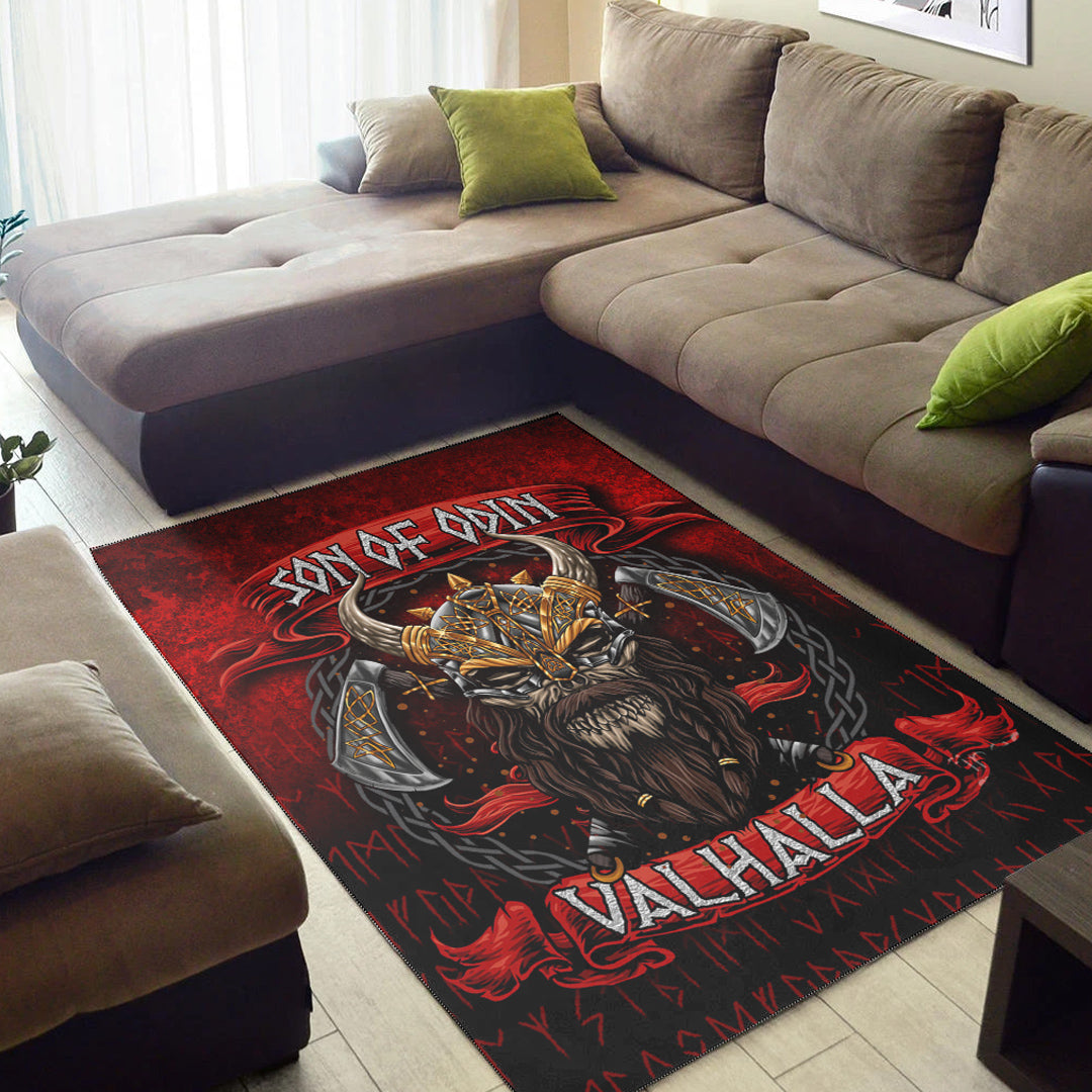 Viking Area Rug Son of Odin Valhalla