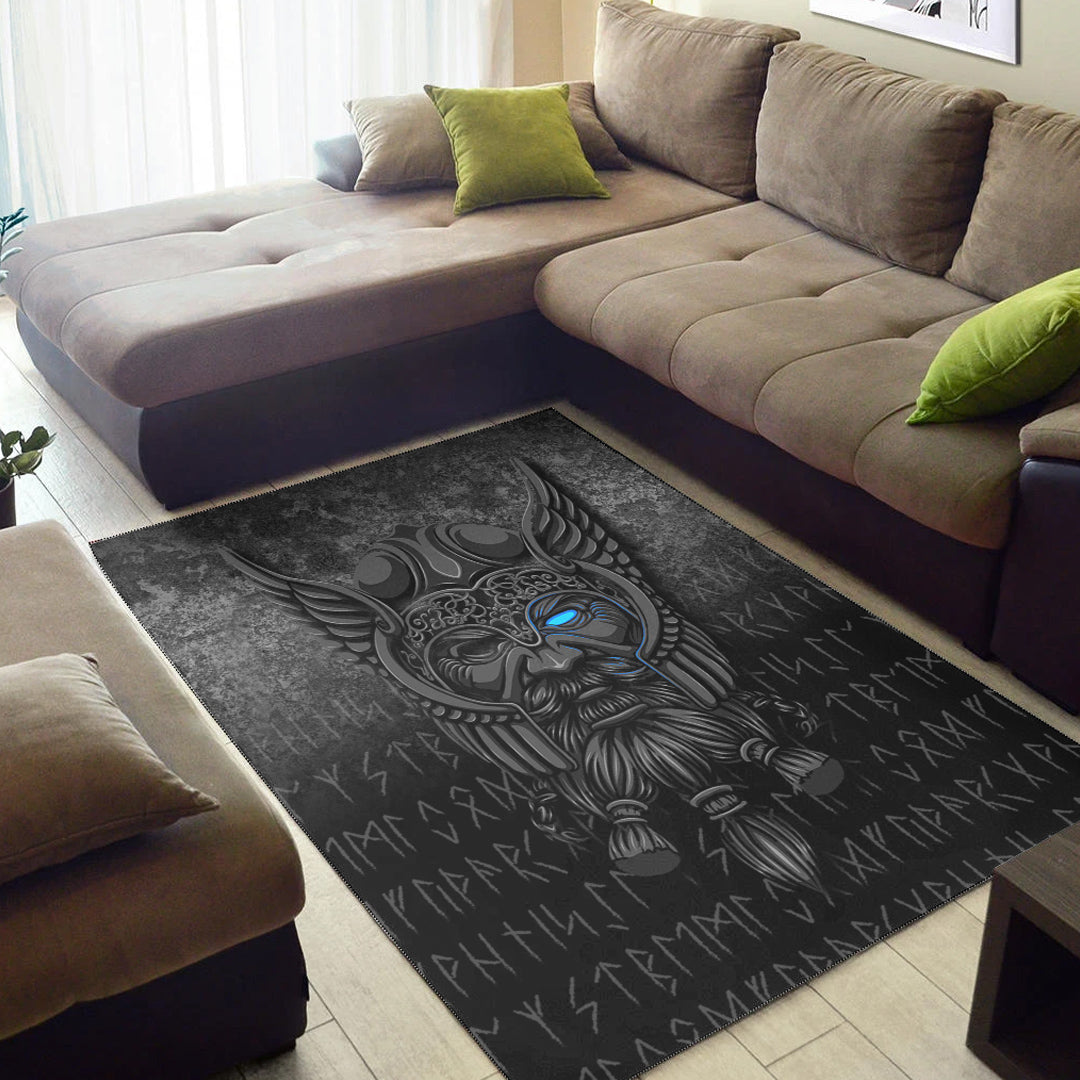 Viking Area Rug Viking Odin Allfather In Asgard Special Version