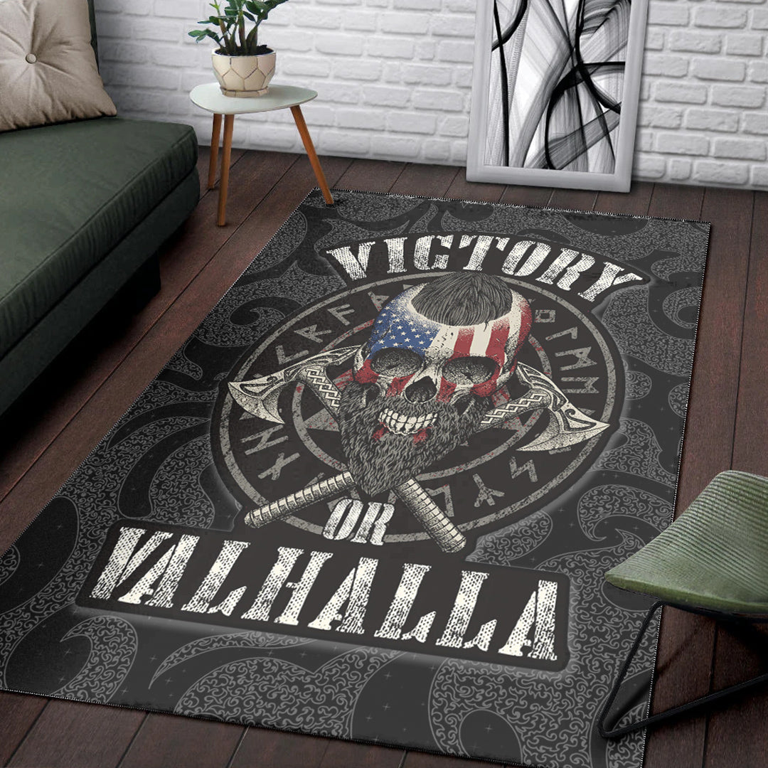 Viking Area Rug Victory or Valhalla Special Version