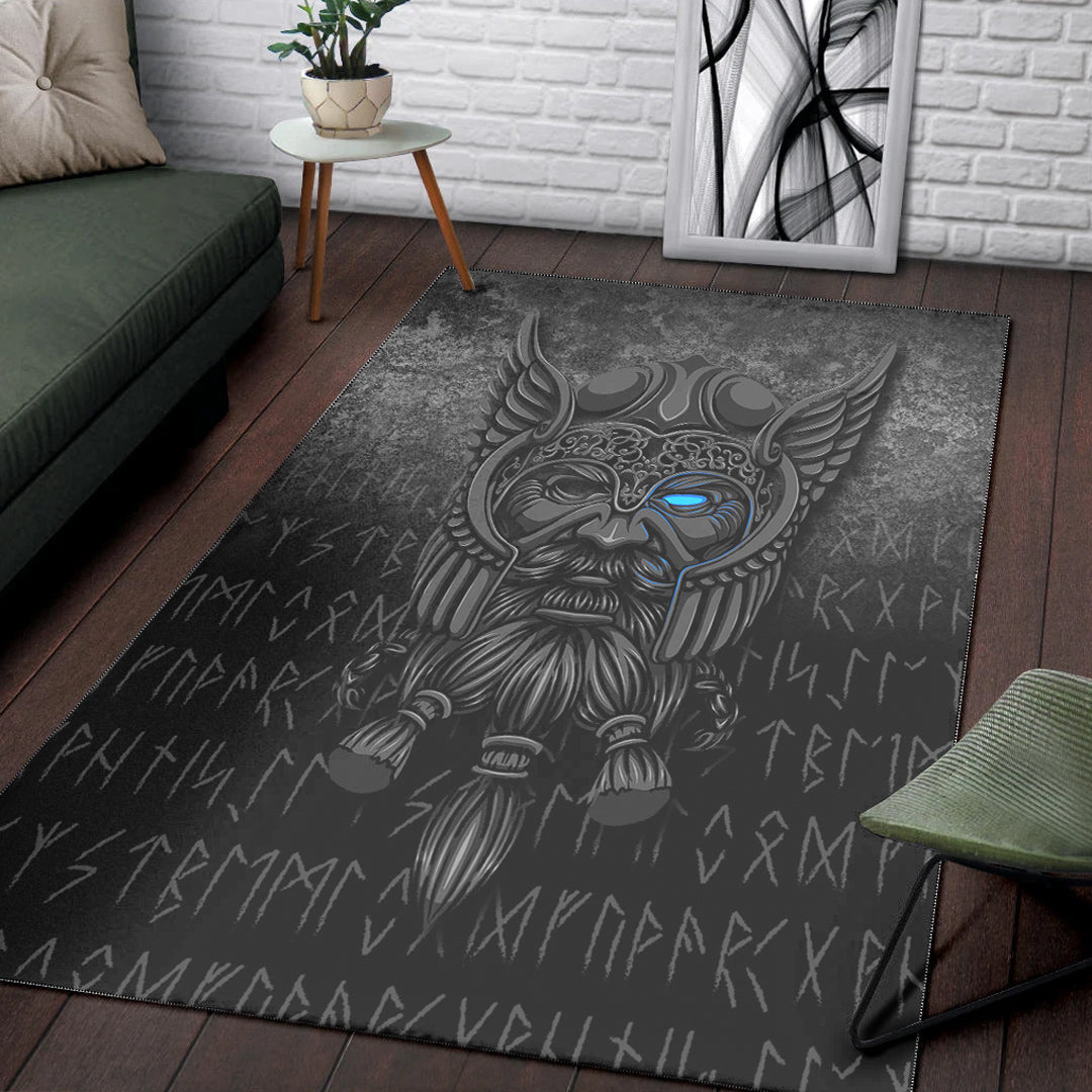 Viking Area Rug Viking Odin Allfather In Asgard Special Version