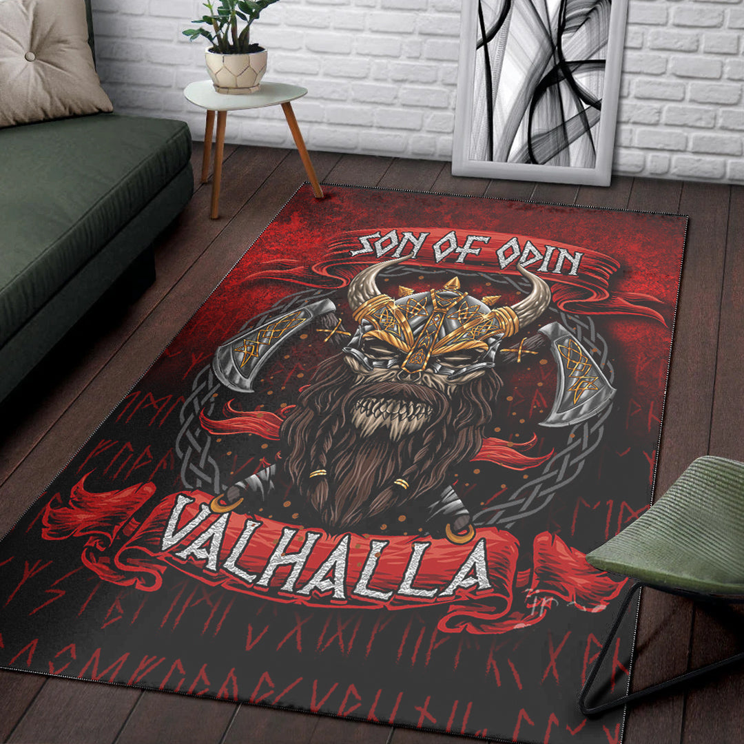 Viking Area Rug Son of Odin Valhalla