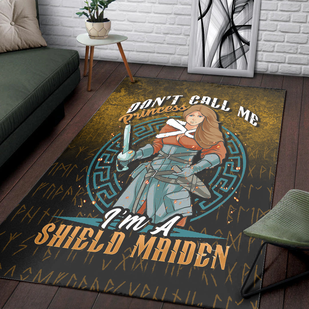 Viking Area Rug I’m A Shield Maiden