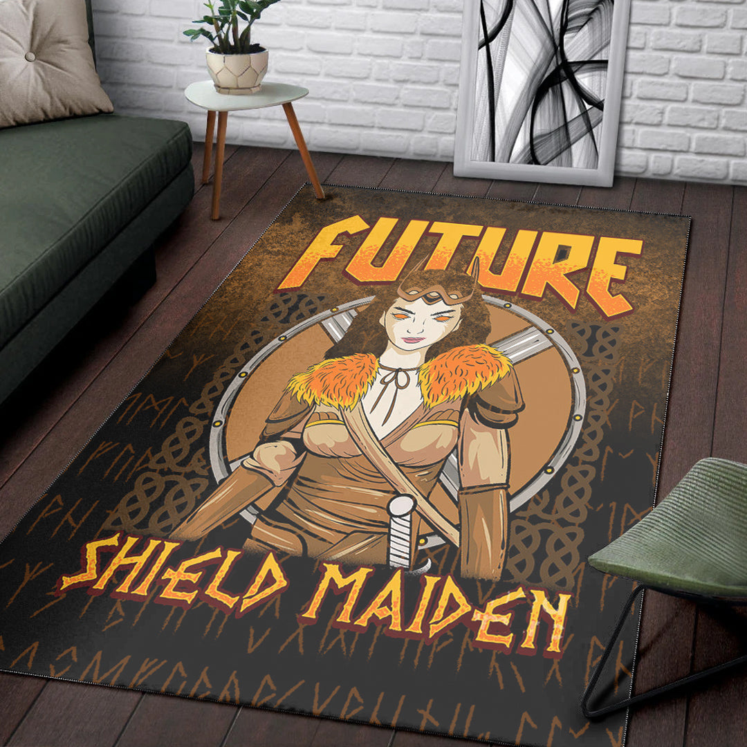 Viking Area Rug Future Shield Maiden Ver01