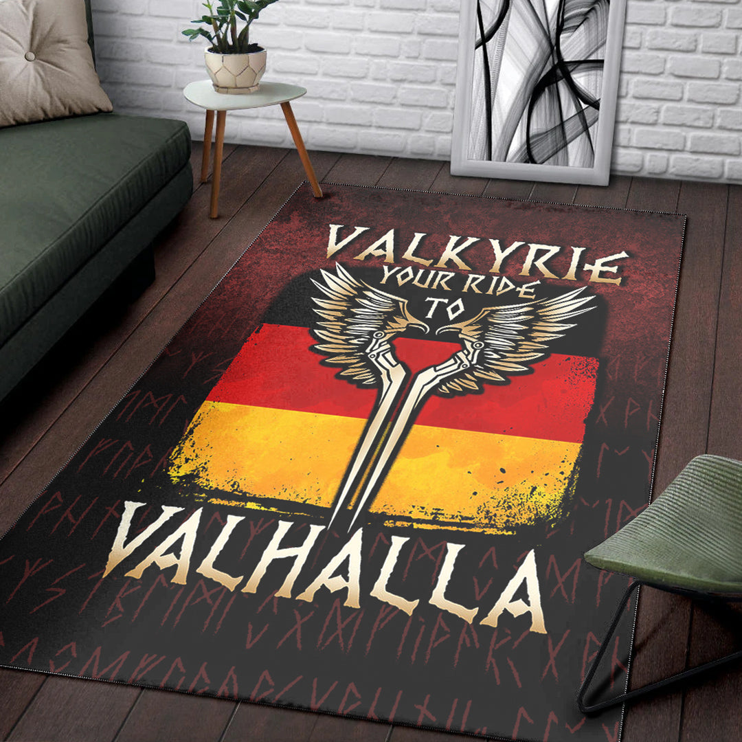 Viking Area Rug Valkyrie Your Ride to Valhalla Germany