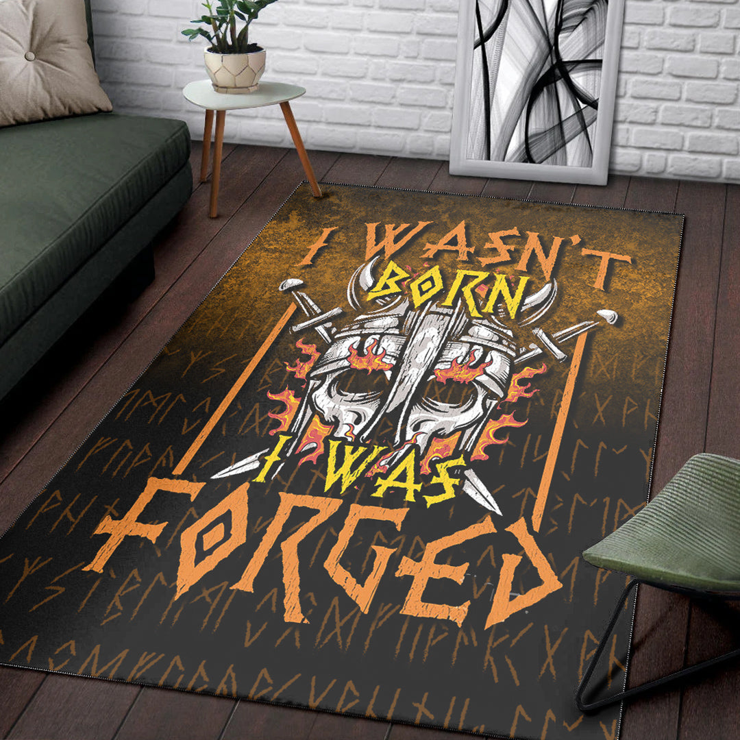 Viking Area Rug I Wasn’t Born I Was Forged