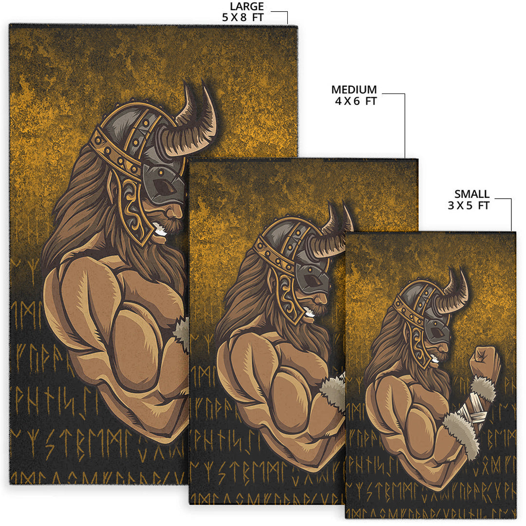 Viking Area Rug Viking Warrior Muscles Power