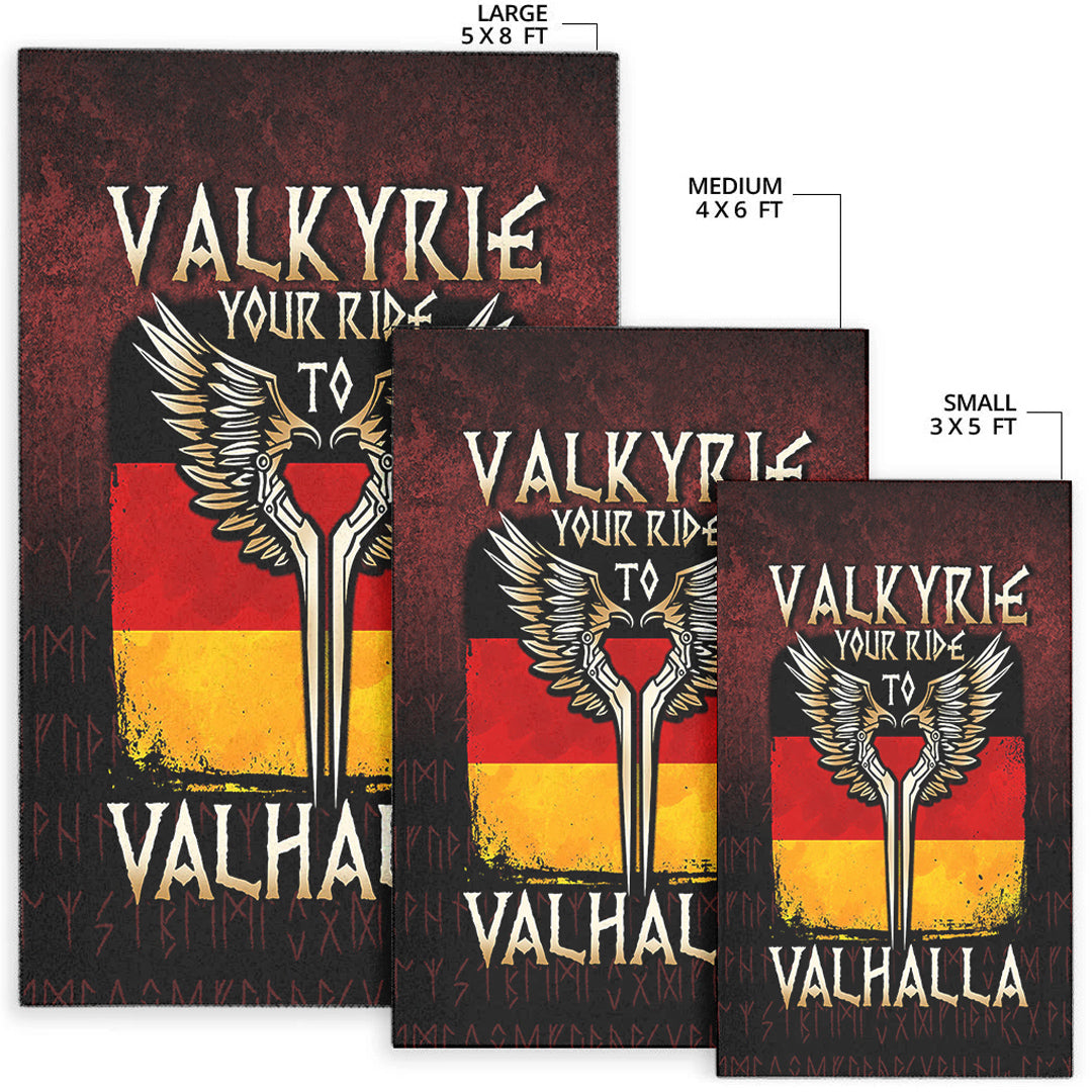 Viking Area Rug Valkyrie Your Ride to Valhalla Germany