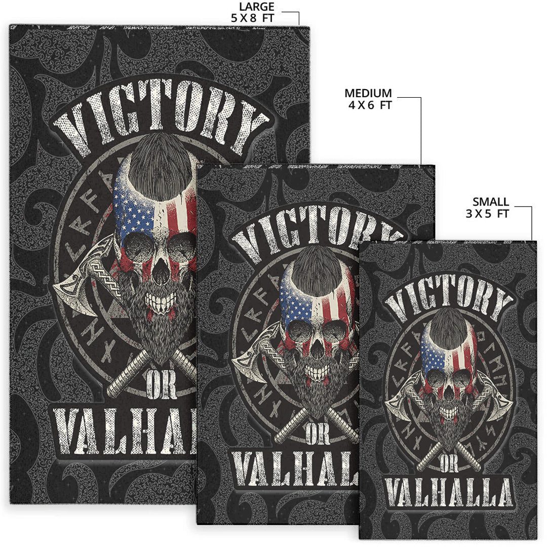 Viking Area Rug Victory or Valhalla Special Version