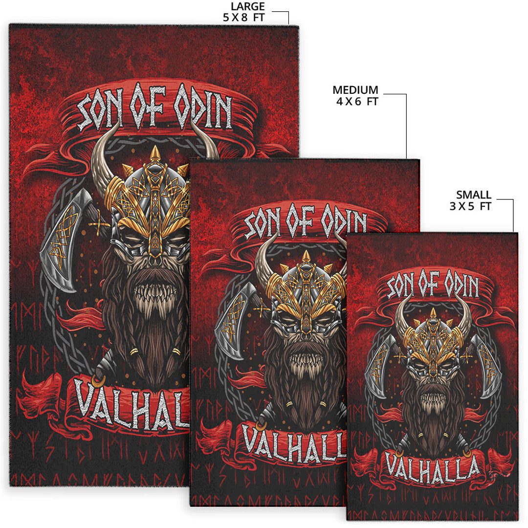 Viking Area Rug Son of Odin Valhalla