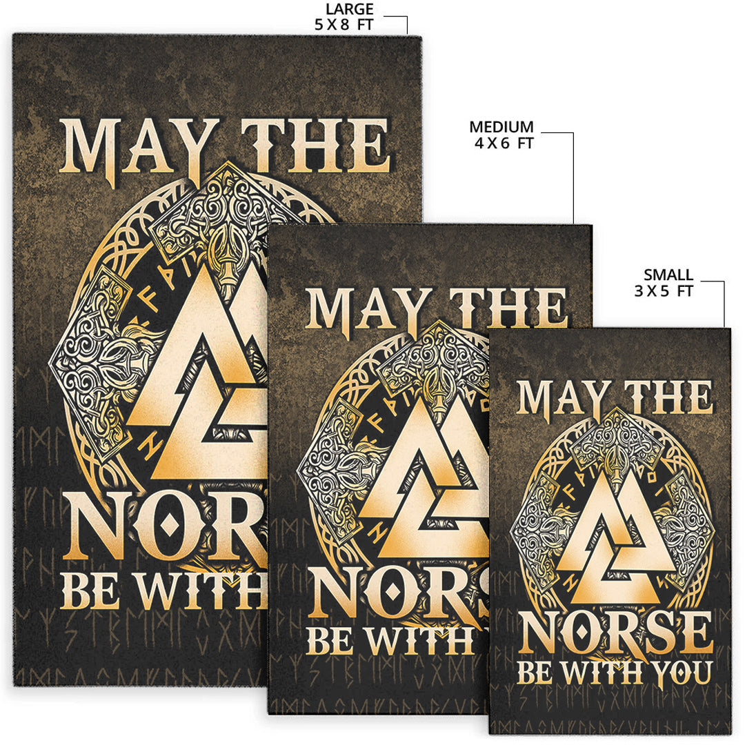 Viking Area Rug May The Norse Be With You Viking Gold Version